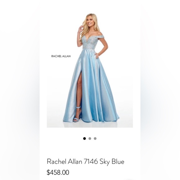 Rachel Allan Light Blue Gown